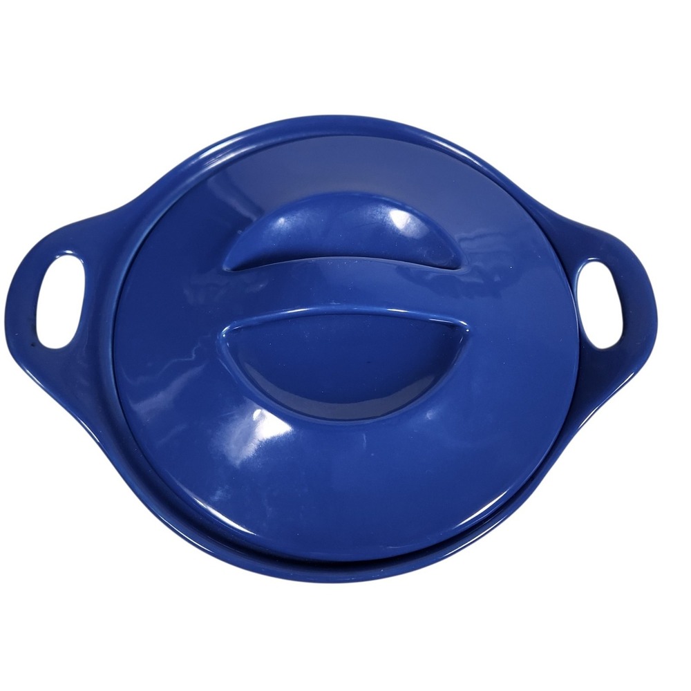 CorningWare CREATIONS Stoneware 2.5 Quart Blue Casserole Dish w/Lid